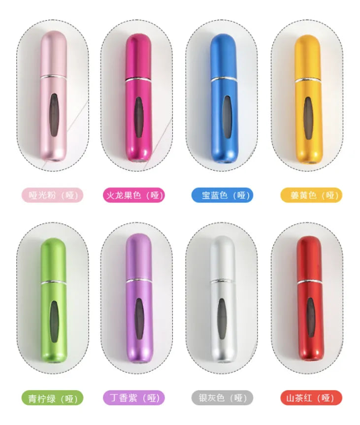 Atomizador Perfume Recargable 5ml Portátil Spray Bolsillo