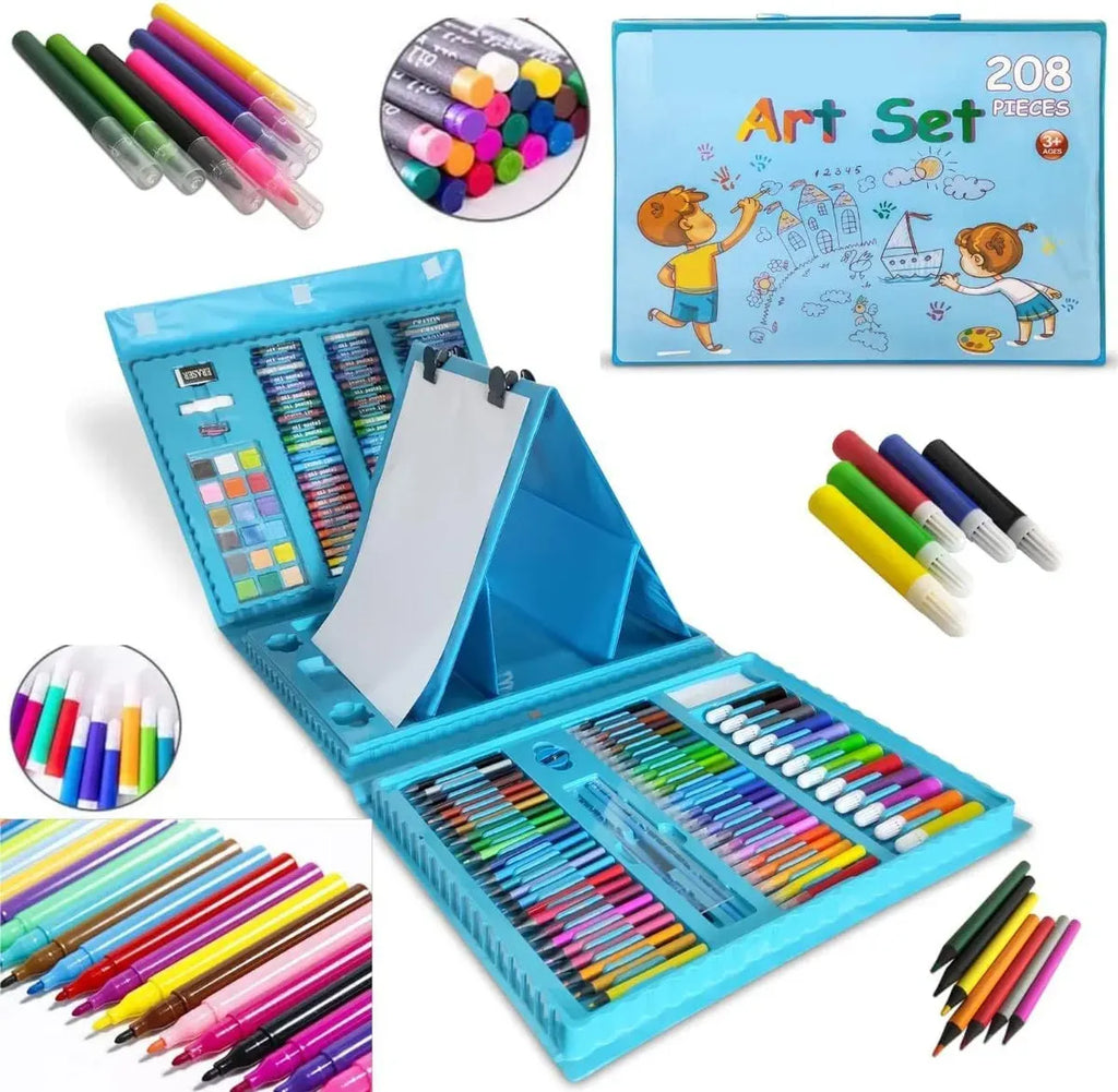 Set Arte Infantil Dibujo Pintura Maletín Valija X 208 Piezas