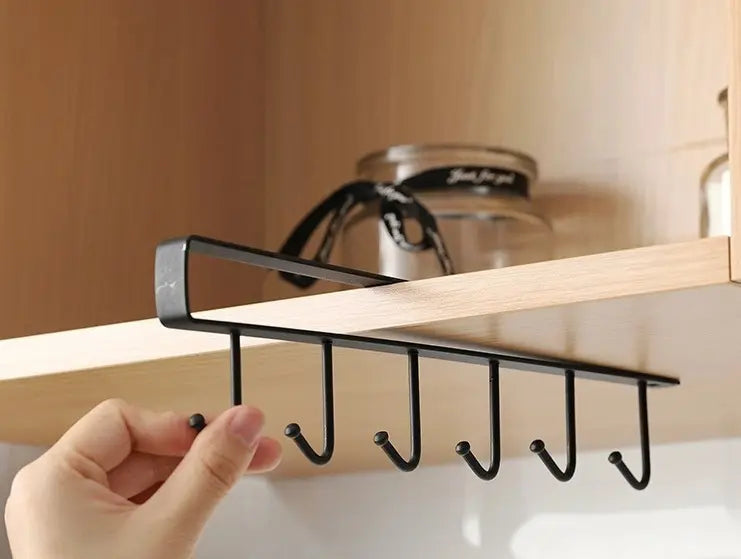 Organizador Colgante Cocina Tazas Utensilios 6 Ganchos
