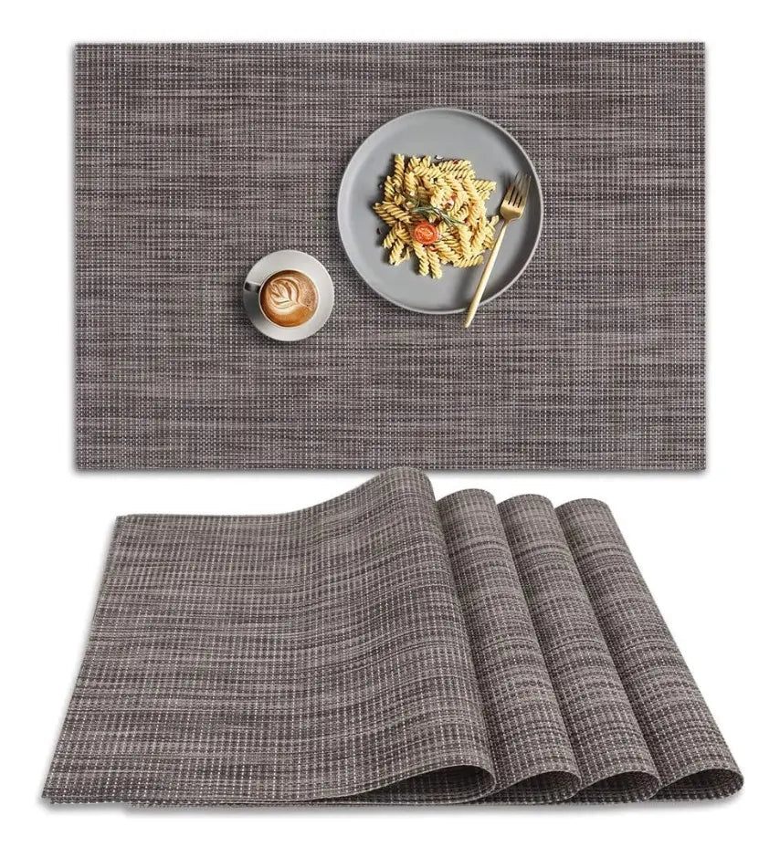 Mantel Individual Mesa Estilo Tejido Pvc Premium