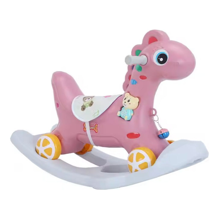 Caballo Mecedor Balancín - Rosado