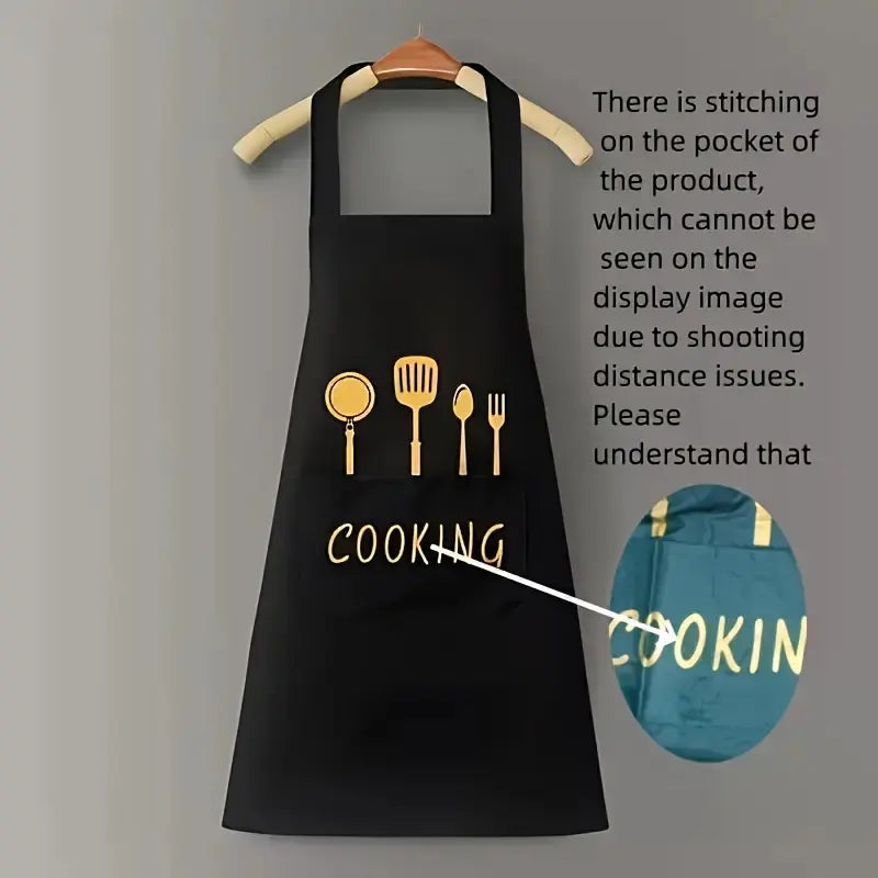 Delantal De Cocina Chef Unisex Con Ajuste + Bolsillo