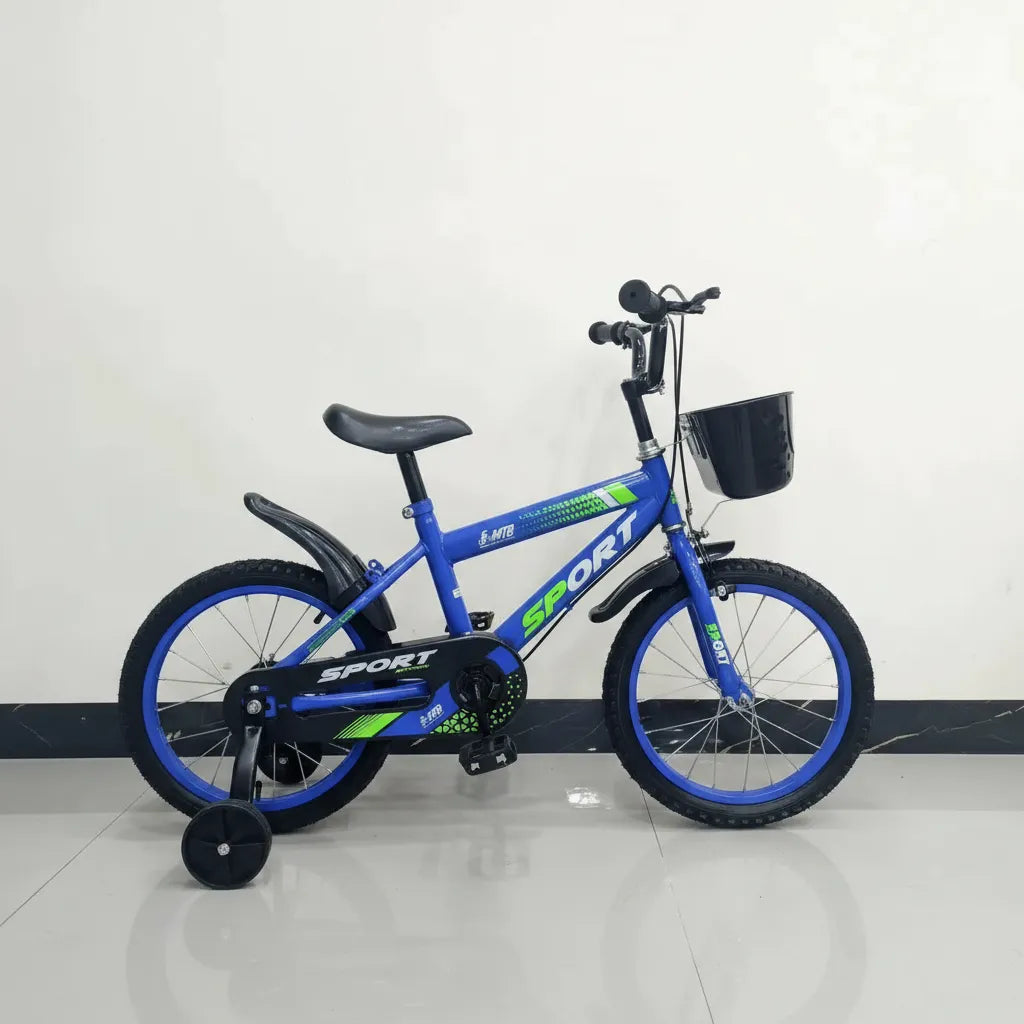 Bicicleta Infantil Rodado 12 y 16 con Rueditas, Canasto y Guardabarros
