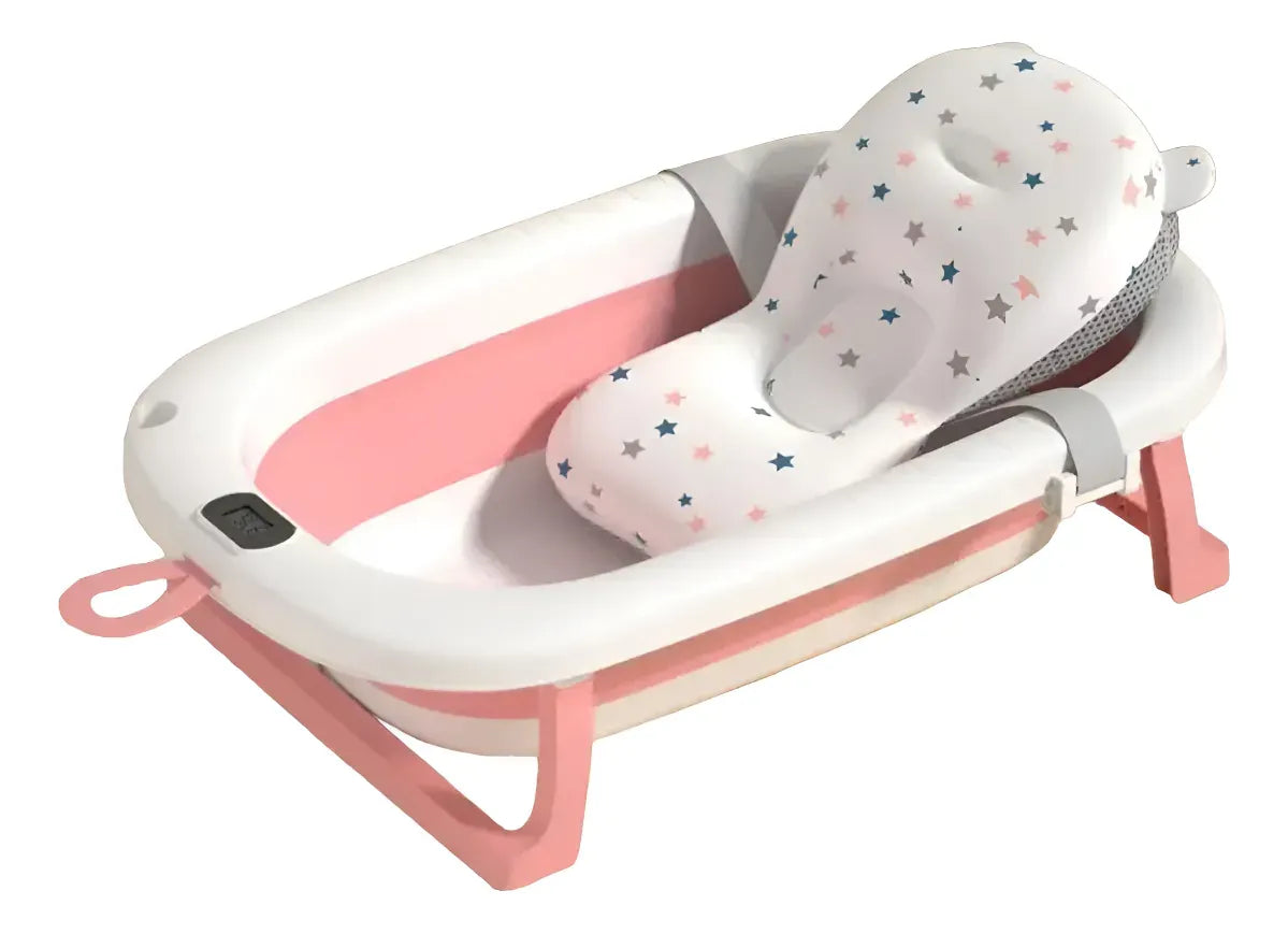 Baño Bañito Bebes Plegable Con Termómetro Con Baby Splash
