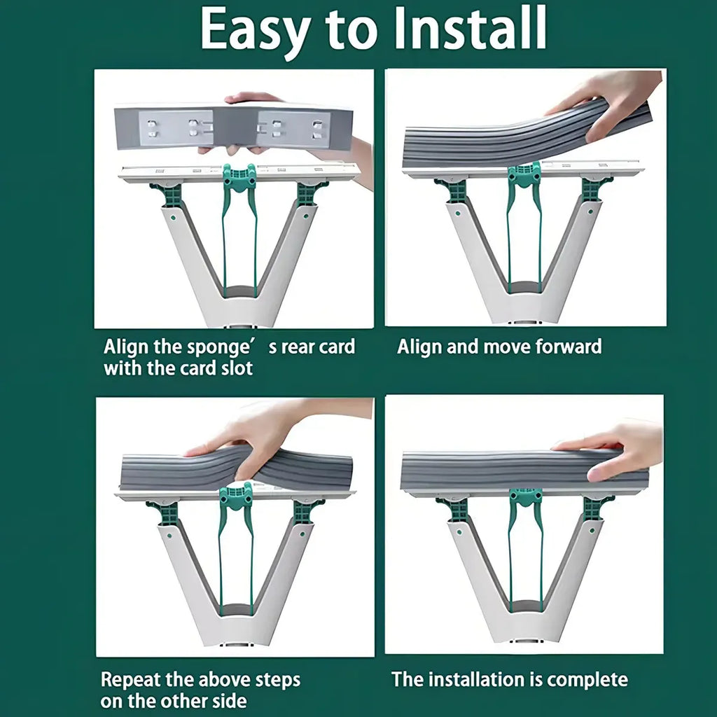Mopa Trapeador Plegable Lampazo Escurridor Esponja Absorbente