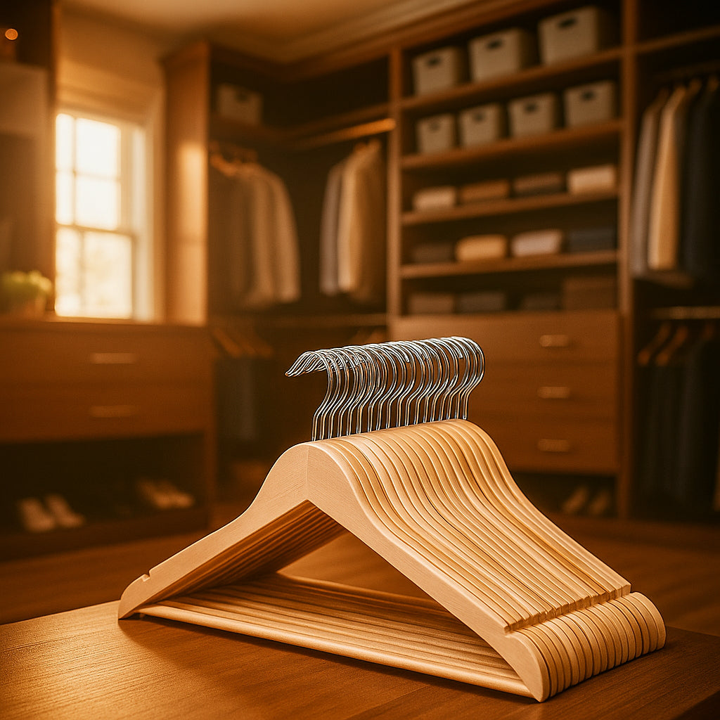 Perchas de Madera - Pack x 30