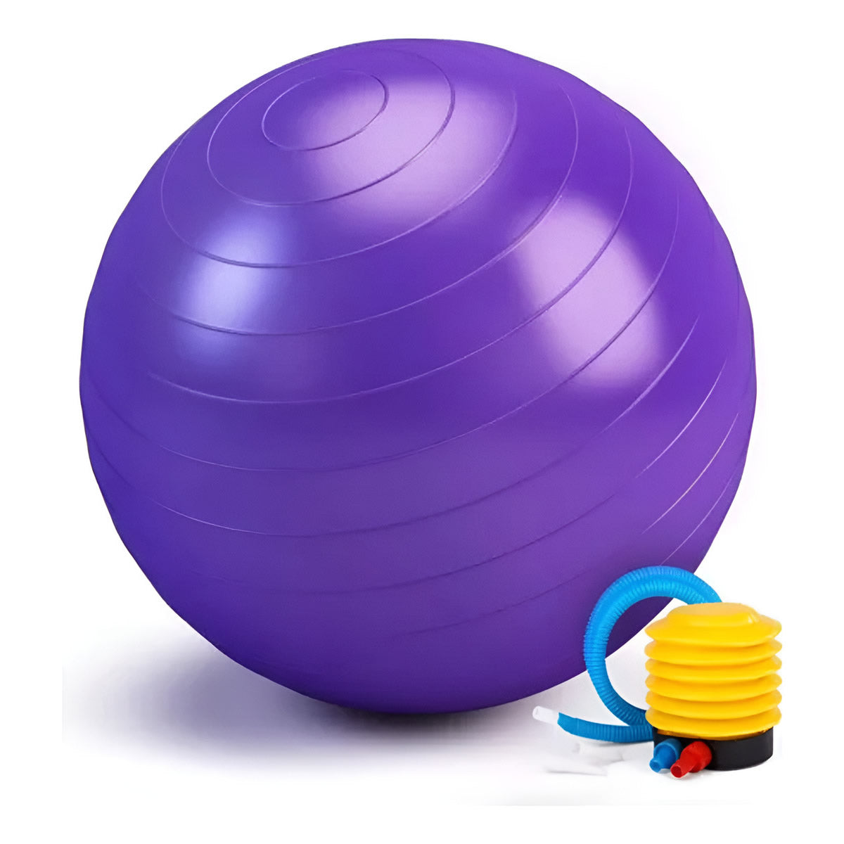 Pelota de Pilates 65cm + Inflador - Violeta