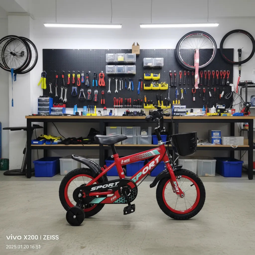 Bicicleta Infantil Rodado 12 y 16 con Rueditas, Canasto y Guardabarros