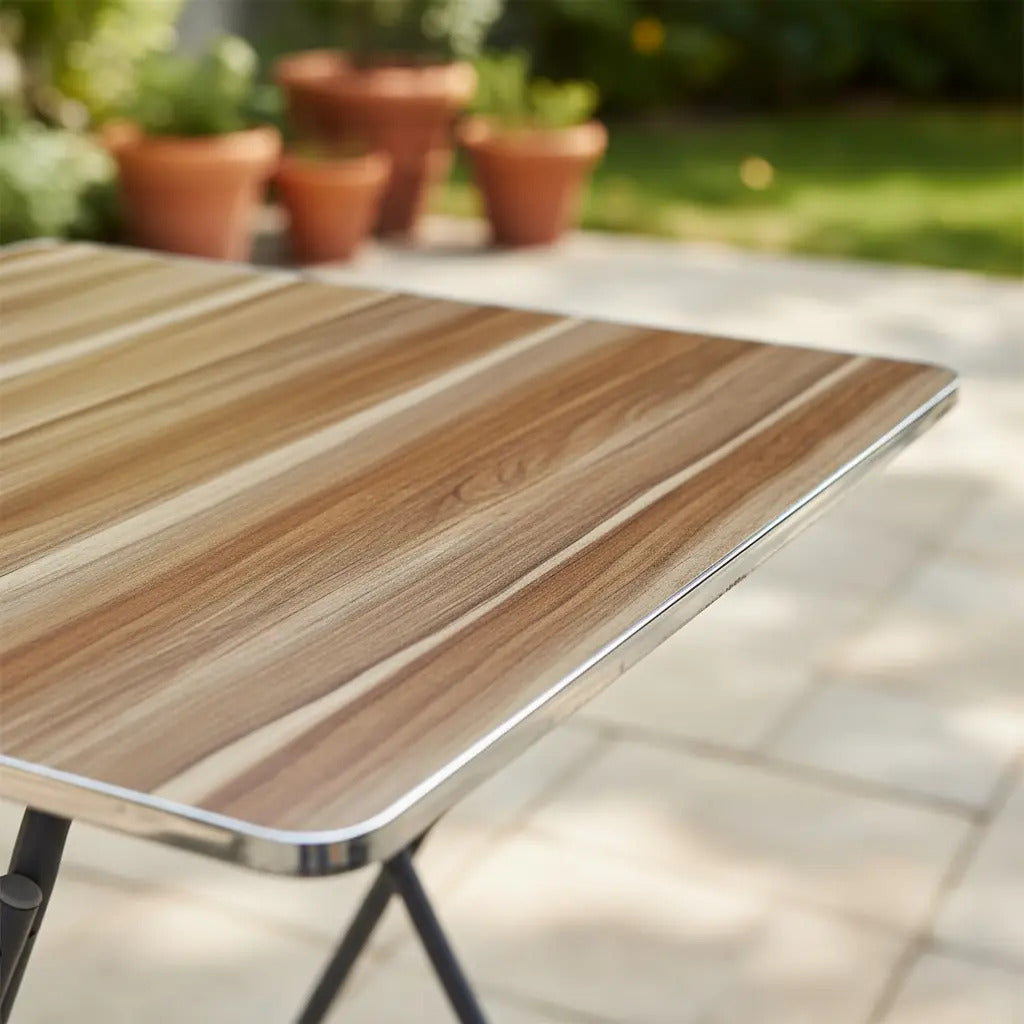 Mesa Plegable Simil Madera 60x60cm