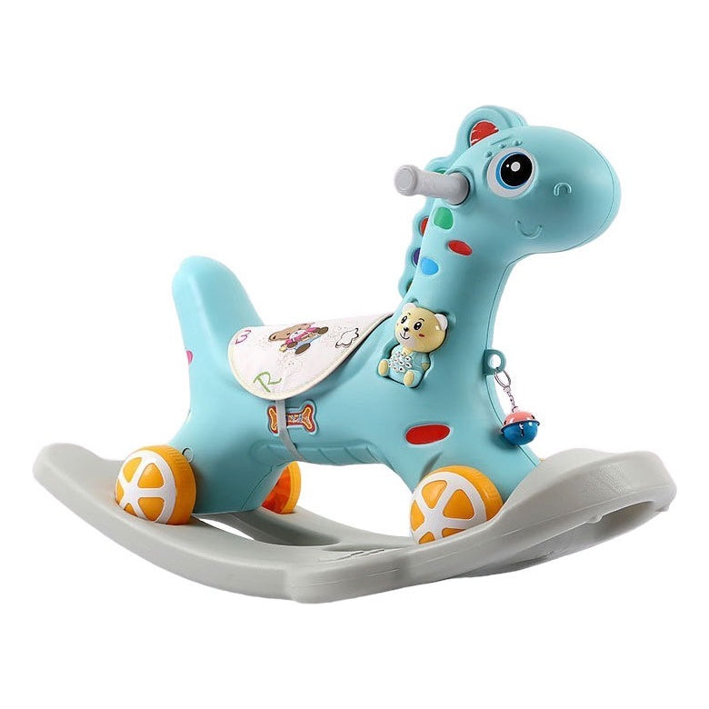 Caballo Mecedor Balancín - Celeste